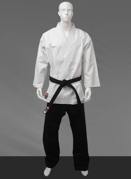 KI Heavy Weight Uniform (White Jacket, Black Pants) :: 1. Karate Gi ...